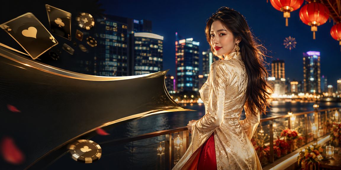 Người chơi bài mặc áo dài truyền thống tại Hà Nội
