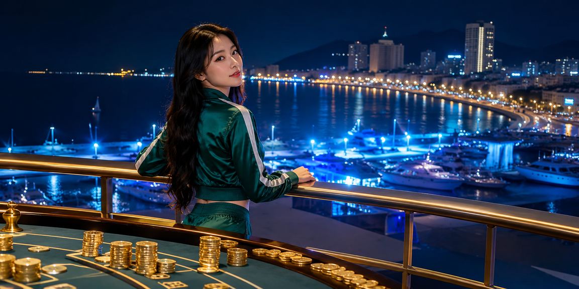 Người chơi baccarat tại bãi biển Vũng Tàu buổi tối